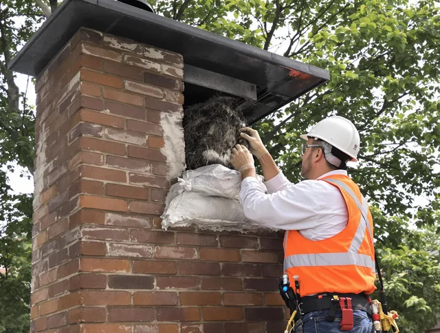 Humane removal of debris and animals by New Albany Chimney Sweep in New Albany, OH