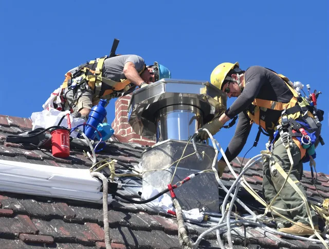 Protective chimney cap installed by New Albany Chimney Sweep in New Albany, OH