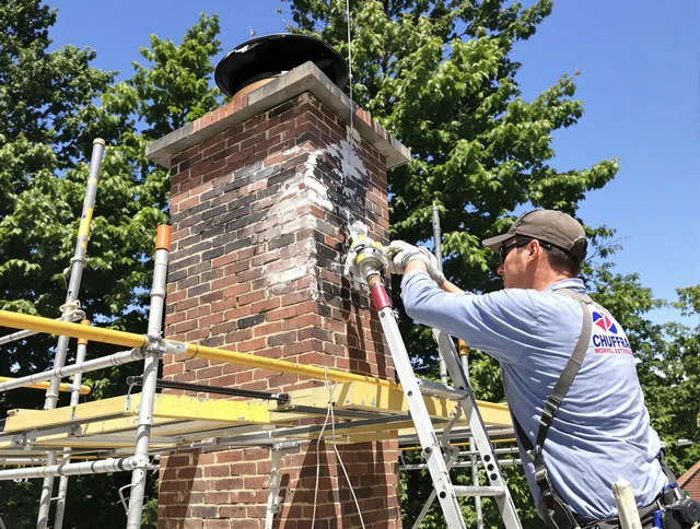 Structural chimney repair by New Albany Chimney Sweep in New Albany, OH