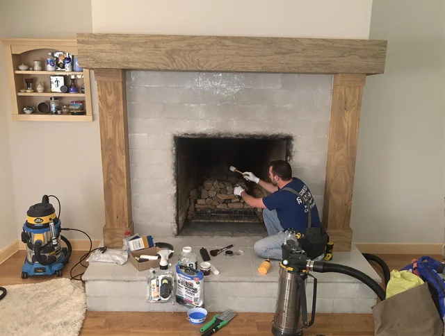 Detailed creosote removal process by New Albany Chimney Sweep in New Albany, OH