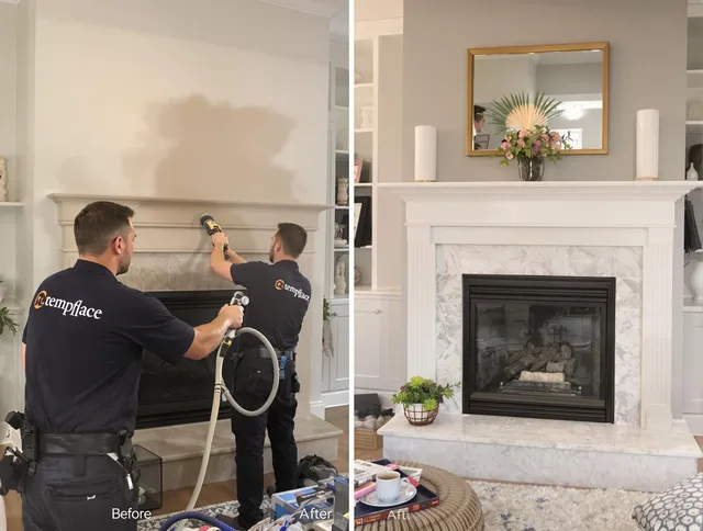 Professional soot removal by New Albany Chimney Sweep team in New Albany, OH